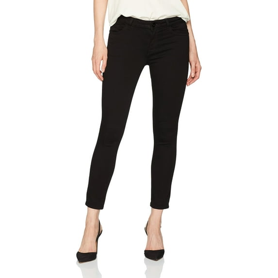 DL1961 Women's Florence Cropped Mid Rise Instasculpt Skinny Jeans, Hail, 25