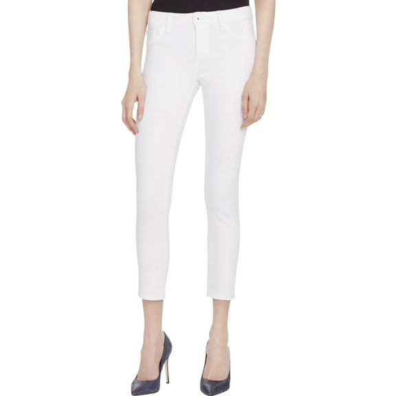DL1961 Women's Florence Cropped Mid Rise Instasculpt Skinny Jeans Porcelain, 28