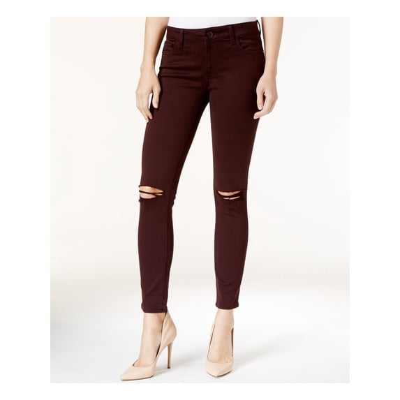 DL1961 Womens Margaux Skinny Fit Jeans, Red, 27