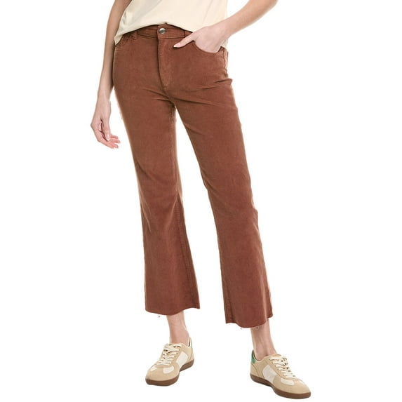 DL1961 womens Bridget Cropped Corduroy Bootcut Pant, 26, Brown