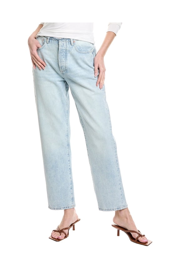womens Demie Positano Straight Jean, 30, Blue