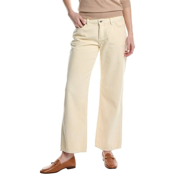 DL1961 womens  Drue Corduroy Straight Pant, 23, White
