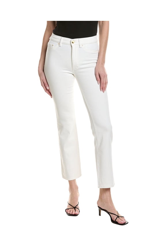 womens Halle High-Rise White Jean, 32, White
