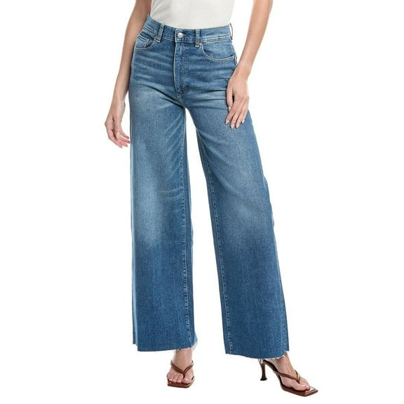 DL1961 womens Hepburn Driggs Wide Leg Jean, 23, Blue