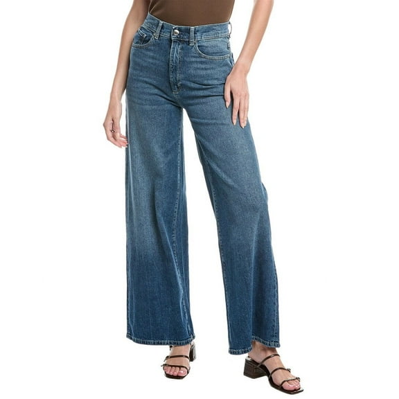 DL1961 womens  Hepburn Seagate Wide Leg Jean, 23, Blue