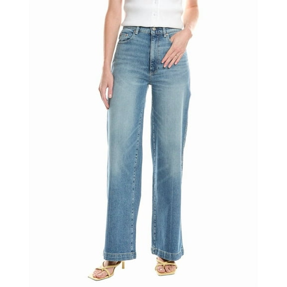 DL1961 womens  Hepburn Wythe Wide Leg Jean, 25, Blue