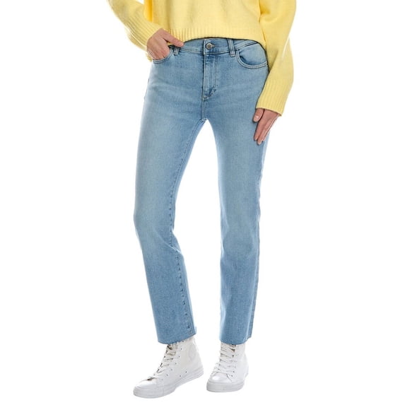 DL1961 womens Mara Blue Bay Straight Ankle Jean, 32, Blue