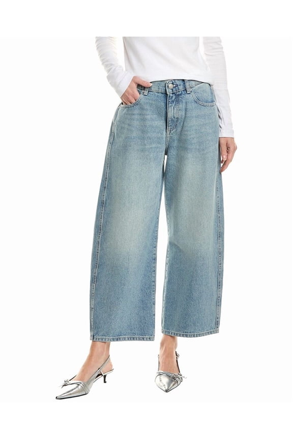 womens Petite Taylor Daydream Barrel Jean, 24, Blue