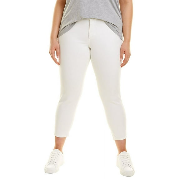 DL1961 womens Plus Farrow Porcelain Ankle Cut Jean, 26W, White