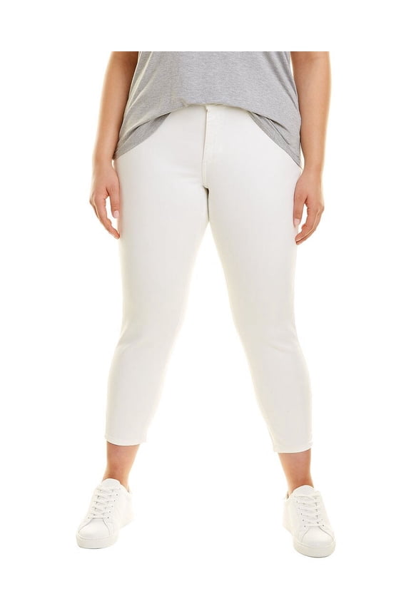 womens Plus Farrow Porcelain Ankle Cut Jean, 26W, White