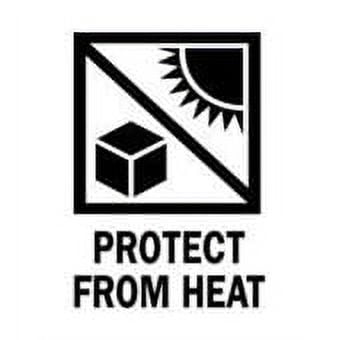 #DL4400 3 x 4" Protect from Heat (Sun/Box) Label 500/Case