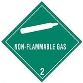 #DL5100 4 x 4" Non-Flammable Gas - Hazard Class 2 Label 500 PCS