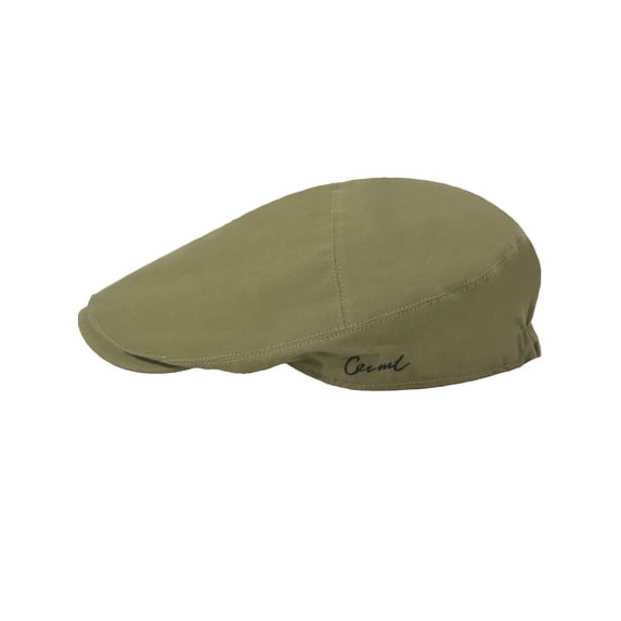 DLAPL Men's Cotton Flat Cap Summer Newsboy Beret Ivy Gatsby Cabbie Driving Hat (Solid Army Green)