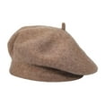 thumbnail image 1 of DLAPL Wool Beret Hat for Women Solid Color Classic French Style Beret Cap （Coffee）, 1 of 4