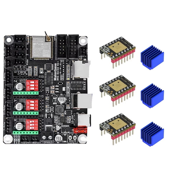 DLC32 V2.1 32bits Motherboard Offline Controller TS24/TS35-R Woodwork Engraver Motherboard TMC2209 for Engraving