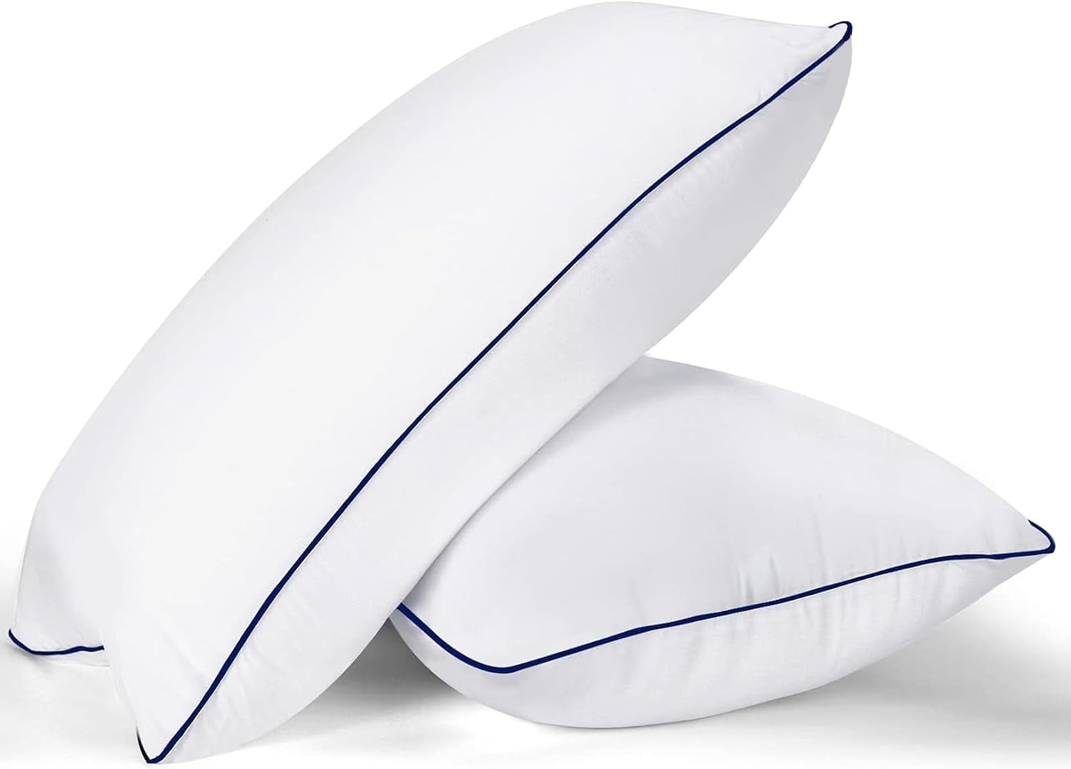 DLD Bed Pillows for Sleeping- Standard Size 43x66CM, Set of 2, Cooling Hotel Quality with Premium Soft Down Alternative Fill for Back, Stomach or Side Sleepers