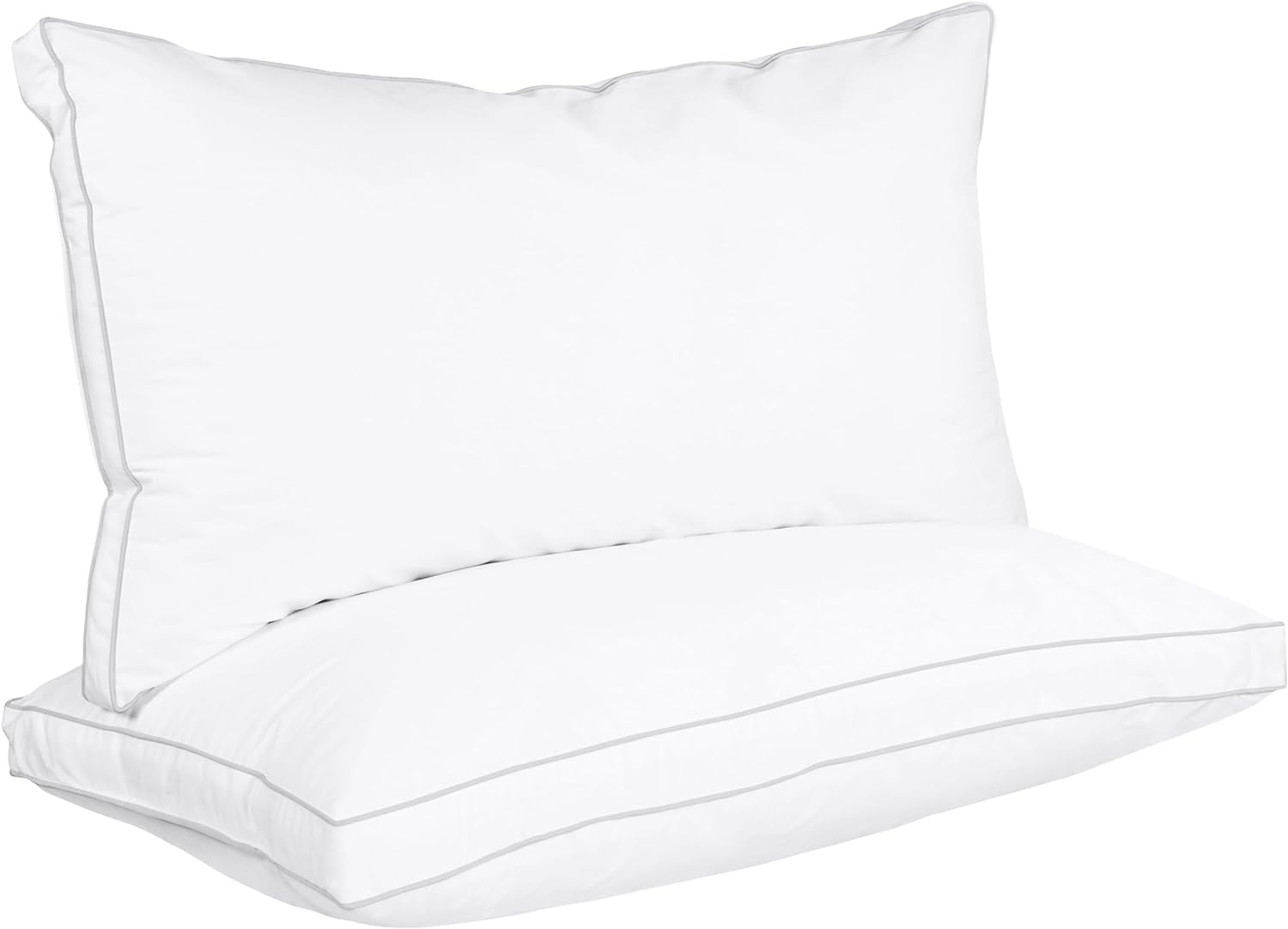 King Size White Polyester Bed Pillow Set of 2