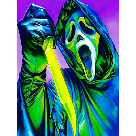 DLDZSW Halloween Horror Movie Diamond Painting Art Kit
