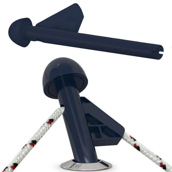 DLFender Rod Holder Version for Boating Fenders - Multifunctional Fender Adjuster Holder Also Doubles as Boarding and Exiting Handle - Innovative Fishing Boat Accessory - Blue