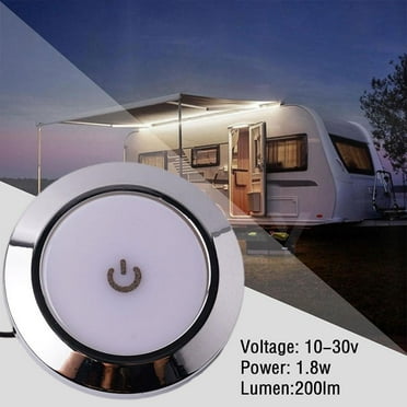 DLHP RV Interior LED Lights Switched Round Ceiling Light Fixture Trailer