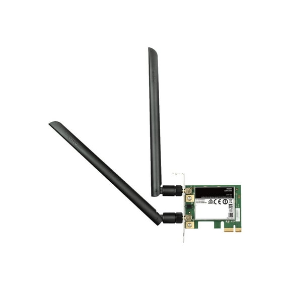 D-Link Wireless AC1200 DWA-582 - Network adapter - PCIe low profile - 802.11b, 802.11a, 802.11g, 802.11n, 802.11ac