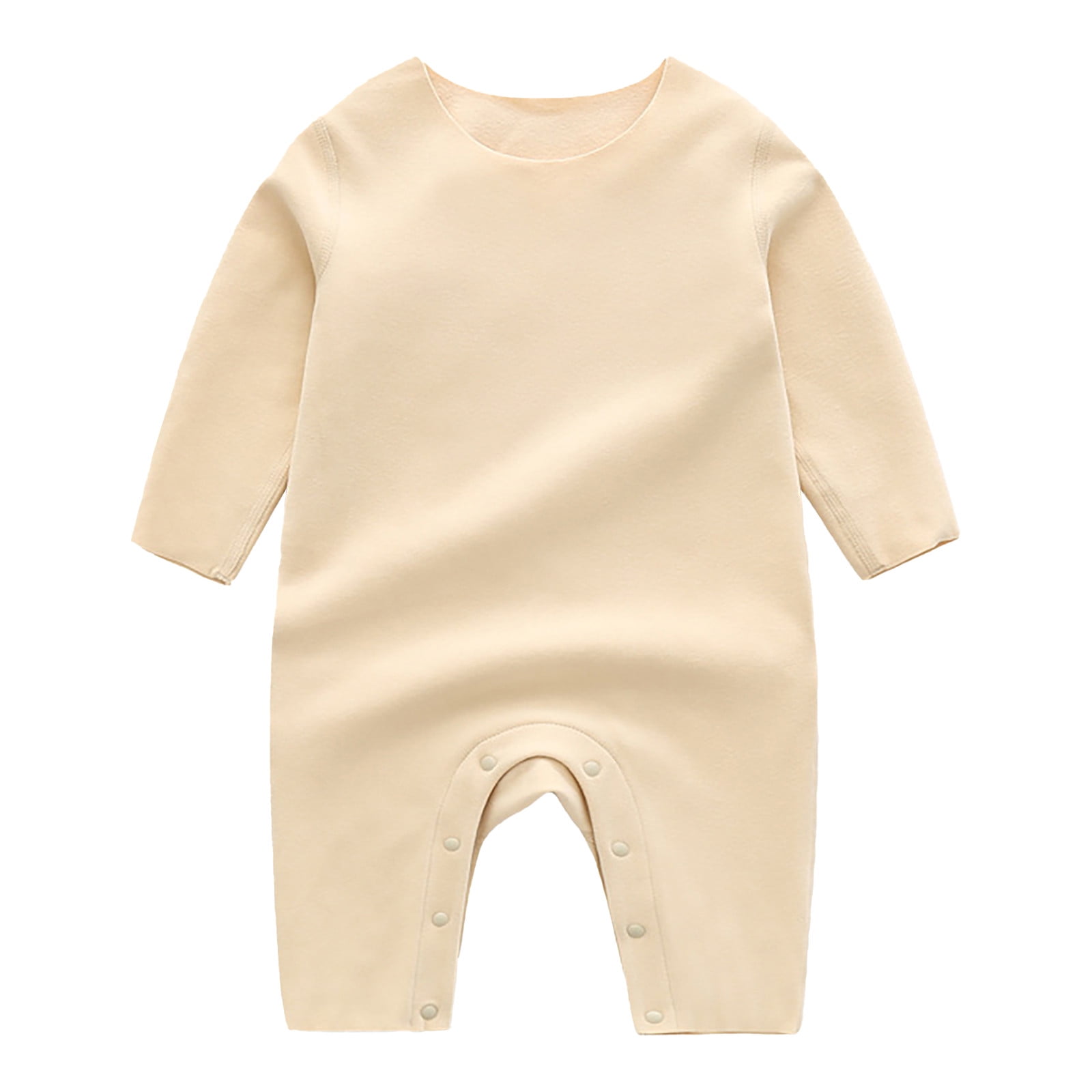 DLLMJING Toddler Boys Thermal Underwear Solid Rompers Jumpsuits, 0-3 ...