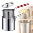 thumbnail image 1 of DLMCUH 304 Stainless Steel Deep Fryer,Portable Mini Deep Fryer with Basket,Multifunctional Fryer for Home Kitchen and Outdoor Use,5.51 Inch ﻿, 1 of 7