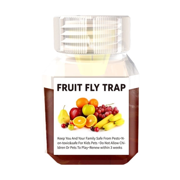 DLMCUH Fruit Fly Trap,Fruit Fly Killer,Highly Effective Fruit Fly Attractant,Fly Traps Indoor Outdoor,Environmentally Responsible Ecological Traps,Up to 3 Weeks per Bottle