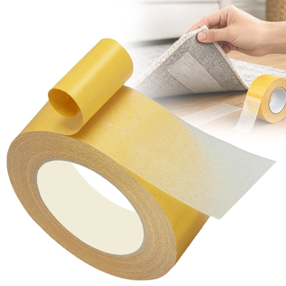 DLMCUH Grid Double-Sided Tape,Heavy Duty Double Sided Mounting Tape,Adhesive Double Sided Tape,Removable Rug Tape for Carpet,Multipurpose Hand Tearable Magic Mesh Tape for Clothing,DIY Crafts,Wall(B）