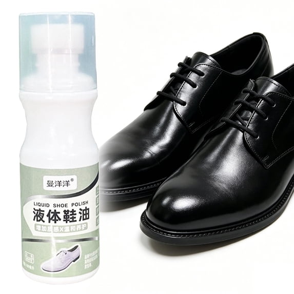 DLMCUH Liquid Shoe Polish,100ML White Shoe Polish Instant Shoe Shine for Cleaning, Shining & Conditioning Dress Shoes, Leather Jackets and Leather Goods