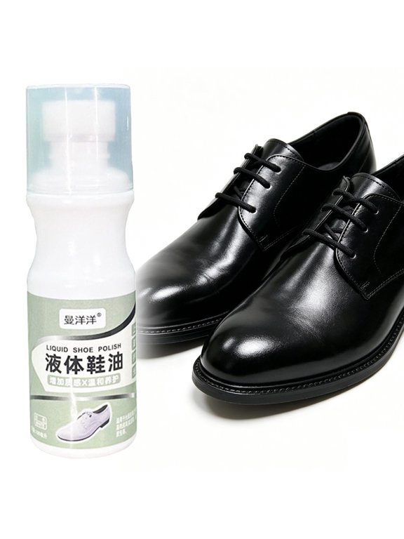 Liquid Shoe Polish,100ML White Shoe Polish Instant Shoe Shine for Cleaning, Shining & Conditioning Dress Shoes, Leather Jackets and Leather Goods