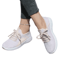 thumbnail image 1 of DLONGLI Women's Energycloud Lace Up Walking Running Shoes，Lightweight Breathable Knit Mesh Non-Slip Cushioned Comfort Athletic Tennis Sneakers for Gym Workout Cross Training Daily Wear, 1 of 8