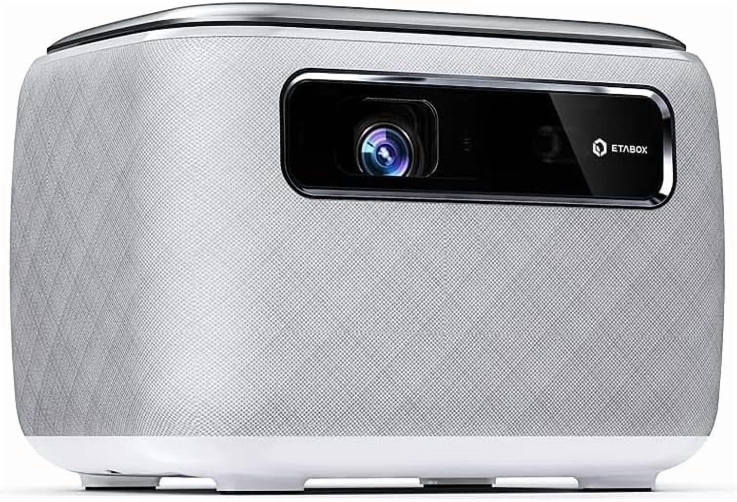 V8 Multimedia Projector, 1080P Video/800P Resolution, DLP, with TOF Auto Focus, Wired & Wireless Screen/Silver
