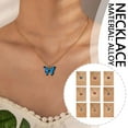 thumbnail image 1 of DLQT 02 Bohemian Multi-Color Butterfly Pendant Necklace Pendant Set Clavicle Chain Necklace, 1 of 7
