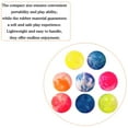 DLQT 10pcs Cloud Bouncy Ball Solid Rubber Bouncy Ball Cloud Rainbow