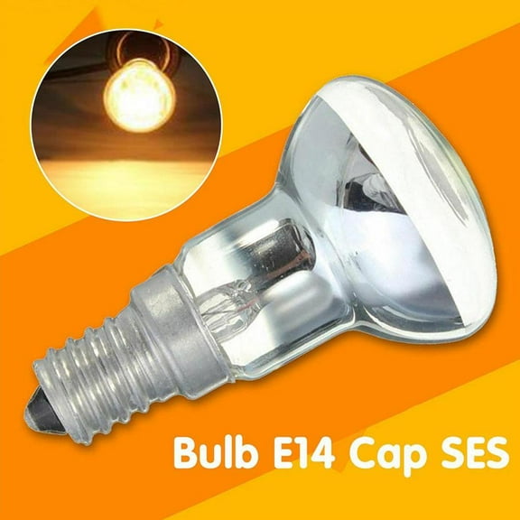 DLQT 60w Bulb Edison Bulb E14 Lamp Holder Ses 40w 60w R50 Reflector Point Bulb Lava Lamp Incandescent Filament Lamp