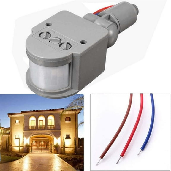 DLQT 85 To 265v White Human Body Sensor Floodlight Sensor Pir Sensor Probe Sensor Infrared Sensor Switch Human Body Infrared 1