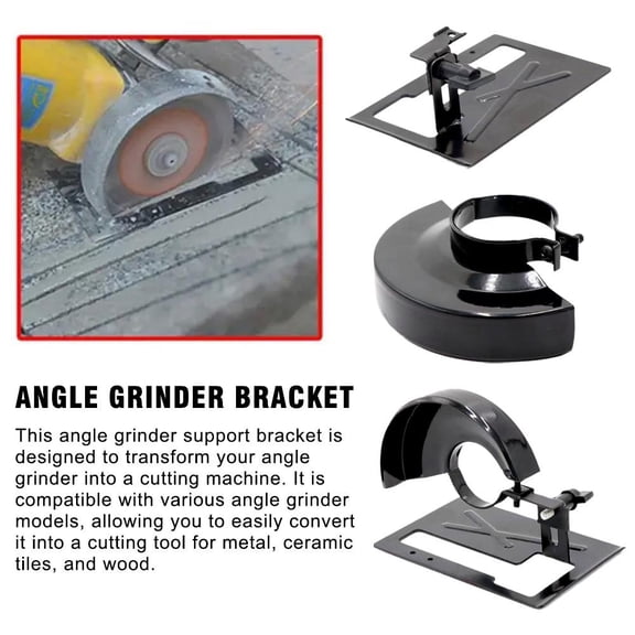 DLQT Angle Grinder (Single Guard) Angle Grinder Bracket Variable Cutting Machine Accessories Base Metal Tile Wood Cutting Set Angle Grinder Bottom Plate