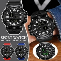 DLQT Black Multifunctional Outdoor Men'S Electronic Watch For Men And Women Students Running Sports Watch