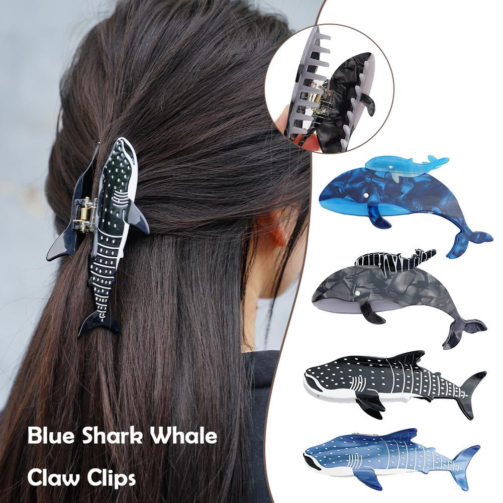 DLQT Black Shark Clip 12*4cm New Shark Clip Alternative Personality ...