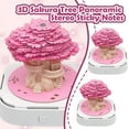 DLQT Cherry Blossom Tree 2025 New Desk Calendar Notepad 3d Earth