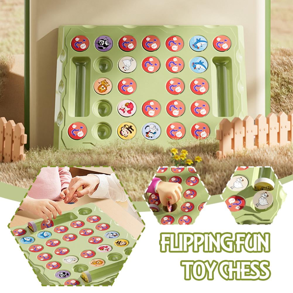 Flip-Schach Memory Spiel - Tier & Obst Memory Game Für Kinder Ab 3 Jahren
