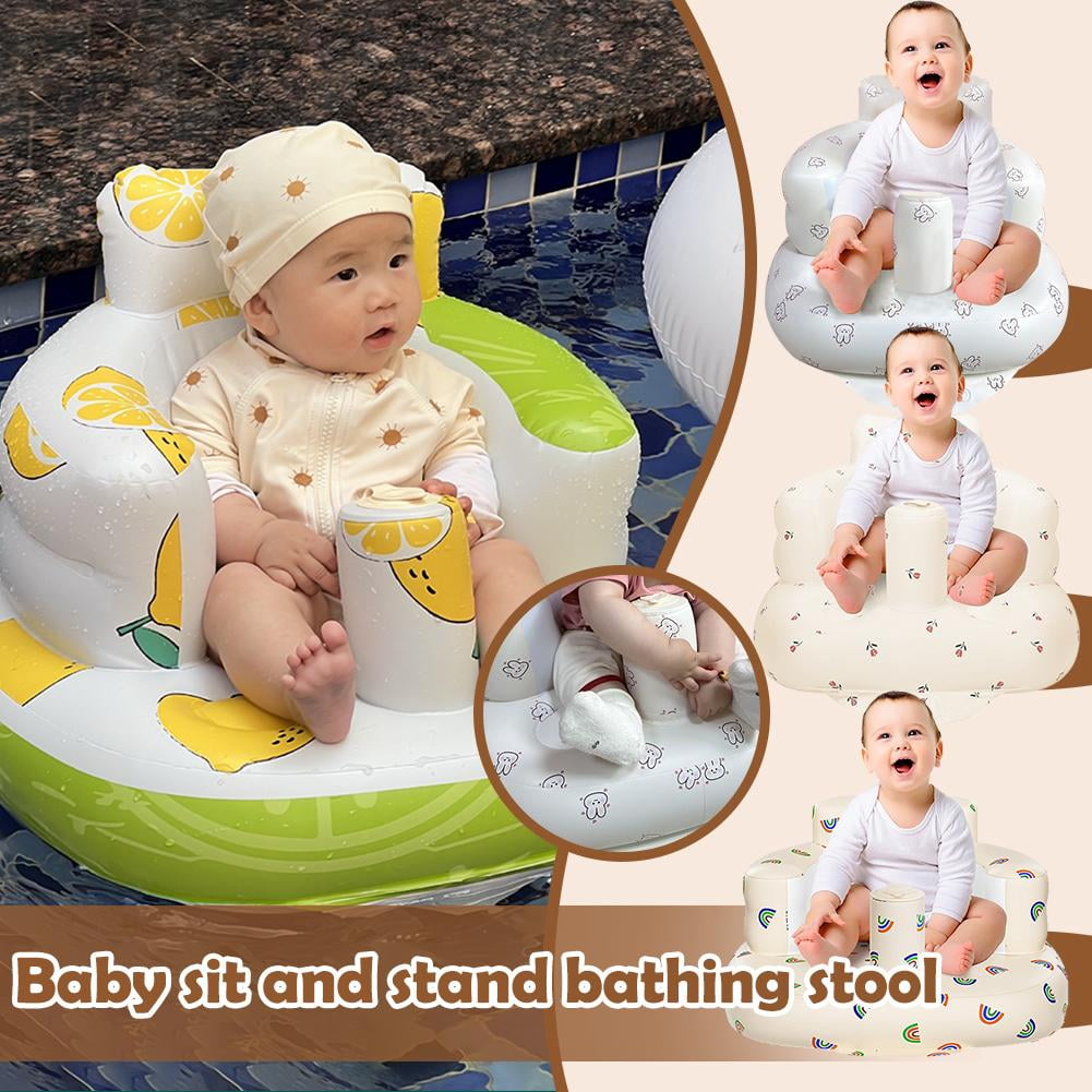DLQT Full Body Bear New Ins Inflatable Sofa Learning To Sit Baby Seat ...