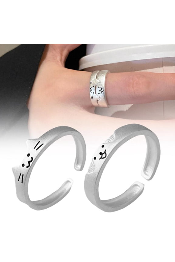Kitten Couple Rings