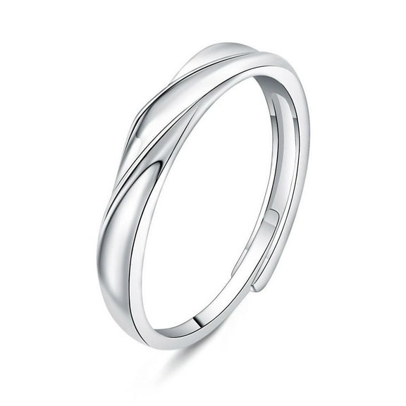 DLQT Men'S Rings To Spend Love Together Couple Rings Men And Women Ins Niche Design Light Luxury Versatile Zircon Couple Rings Valentine'S Day Gift