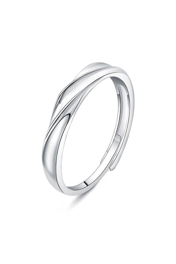 DLQT Men'S Rings To Spend Love Together Couple Rings Men And Women Ins Niche Design Light Luxury Versatile Zircon Couple Rings Valentine'S Day Gift