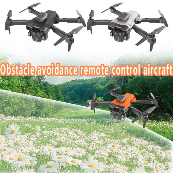 DLQT Optical Flow Positioning (Gray) H12 Drone Three-Sided Obstacle Avoidance Remote Control Aircraft Hd Aerial Photography Quadcopter Drone Toy