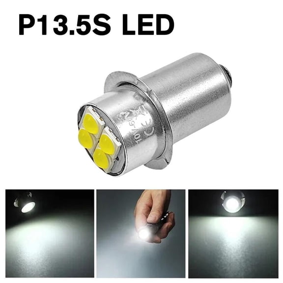 DLQT P13.5s White High Brightness Led Indicator Light/Instrument Light/Flashlight Bulb 10-60v Wide Voltage Constant Current P13.5s