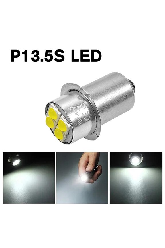 P13.5s White High Brightness Led Indicator Light/Instrument Light/Flashlight Bulb 10-60v Wide Voltage Constant Current P13.5s