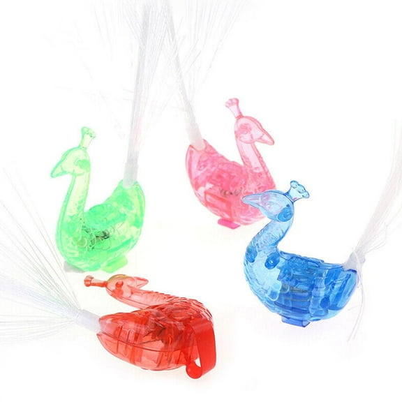 DLQT Peacock Finger Lamp Luminous Peacock Lamp Stall Children'S Toys Night Market Luminous Toys